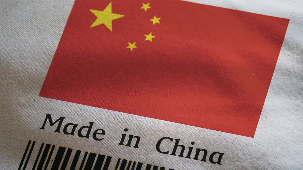 ป้าย Made in China บนสินค้า